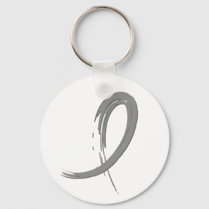 Porte-clés Brain Cancer's Grey Ribbon A4