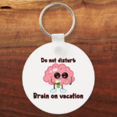 Porte-clés  Brain on Vacation (Recto)