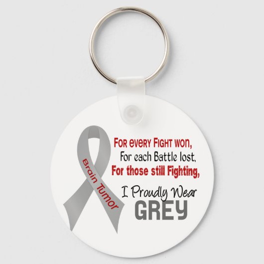 Porte-clés Brain Tumor For Every…..I Proudly Wear Grey 1 (Recto)