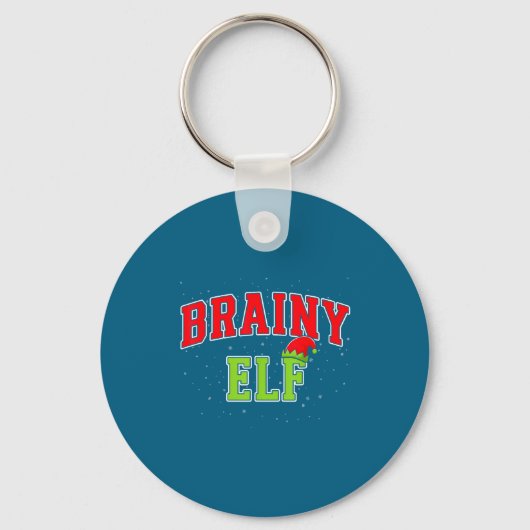 Porte-clés Brainy Elf Christmas Family Matching Group Xmas  (Recto)