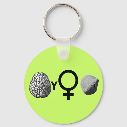Porte-clés Brainy Girls Rock ! (Recto)