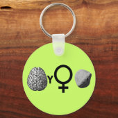Porte-clés Brainy Girls Rock ! (Recto)