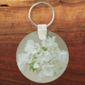 Porte-clés Branche avec fleurs blanches (Recto)