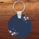 Porte-clés Branche de cerisier Navy (Verso)