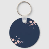 Porte-clés Branche de cerisier Navy (Verso)