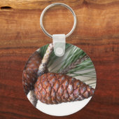 Porte-clés Branche de pin avec la pinecone (Recto)