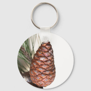 Porte-clés Branche de pin avec la pinecone