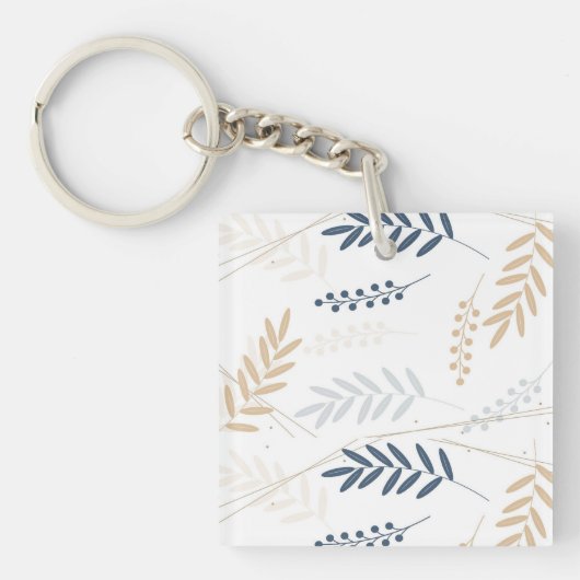 Porte-clés branche florale (Devant)