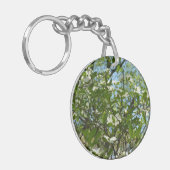 Porte-clés Branche of Dogwood Blossoms Spring Trees (Devant gauche)