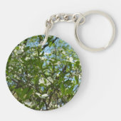 Porte-clés Branche of Dogwood Blossoms Spring Trees (Dos)