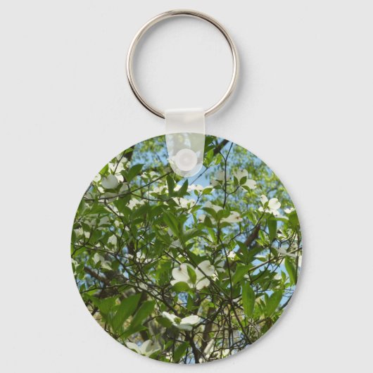 Porte-clés Branche of Dogwood Blossoms Spring Trees (Recto)