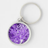 Porte-clés Branches d'arbre Abstrait violet (Devant)
