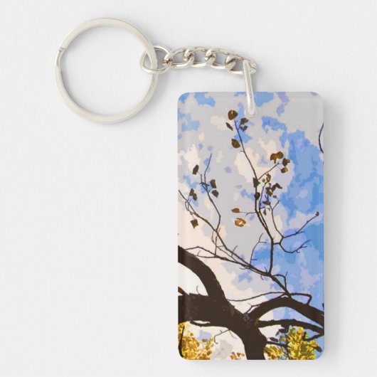 Porte-clés Branches d'automne Porte - clé Abstrait (Devant)