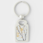 Porte-clés Branches de l'arbre d'automne avec feuilles de aut (Devant)