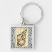 Porte-clés Branches des coquillages et des arbres (Devant)