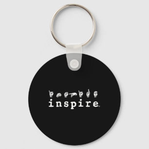 Porte-clés Brand Asl American Sign Language Sensibilisation d