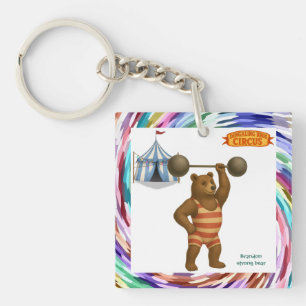 Porte-clés Brandon, ours puissant du cirque