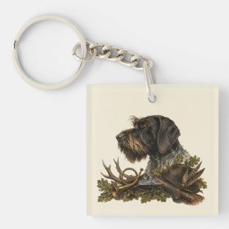 Porte-clés Braque allemand à poil dur – Collection de chasse