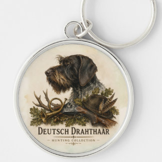 Porte-clés Braque allemand à poil dur – Collection de chasse