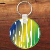 Porte-clés Brasil Verde Amarelo (Recto)