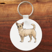 Porte-clés Brave Chihuahua Blue (Recto)