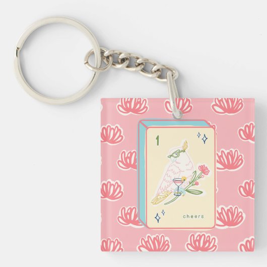 Porte-clés Bravo à Bird Bam Mahjong Porte - clé acrylique (Devant)