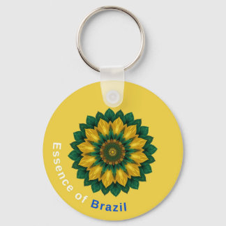 Porte-clés Brazil Banana Leaf Mandala - Essence of Brazil Key