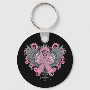 Porte-clés Breast Cancer Cool Wings