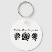 Porte-clés Breathe Mama Motivational Citation Art (Recto)