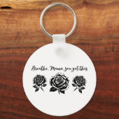 Porte-clés Breathe Mama Motivational Citation Art (Recto)