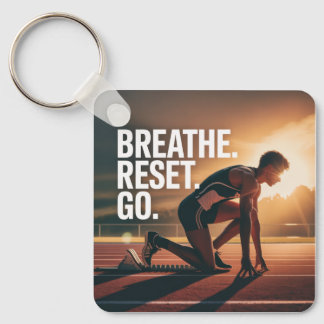 Porte-clés Breathe. Reset. Go.