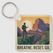 Porte-clés Breathe. Reset. Go. (Recto)