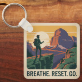 Porte-clés Breathe. Reset. Go. (Recto)