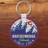 Porte-clés Breckenridge Colorado Ski Randonnée Mountain Souve (Verso)