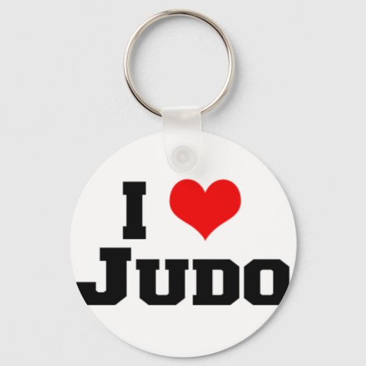 Porte-clés Breloc Metalic J'aime Judo fara semnatura! (Recto)