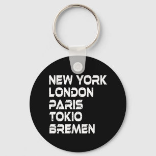 Porte-clés Brême New York Londres Tokyo Paris