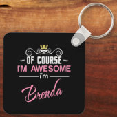 Porte-clés Brenda Bien sûr que je suis génial (Verso)