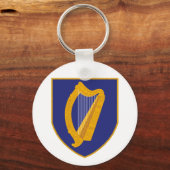 Porte-clés Brian Boru Harp - Symbole d'Irlande (Recto)