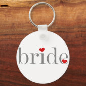 Porte-clés Bride texte gris (Recto)