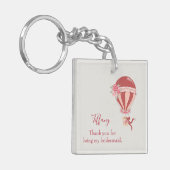 Porte-clés Bridesmaid Merci (Devant gauche)