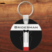 Porte-clés Bridesman Tuxedo Wedding Favor Porte - clé (Recto)