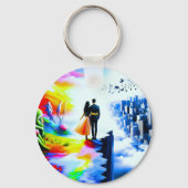 Porte-clés Bridging Worlds of Reality and Dreams (Verso)