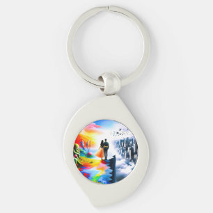 Porte-clés Bridging Worlds of Reality and Dreams