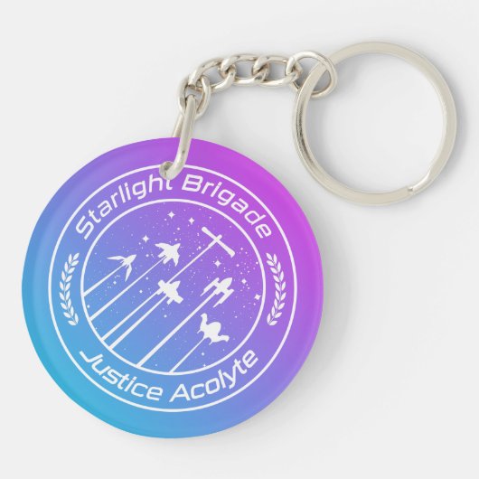 Porte-clés Brigade Starlight Style Vaporwave (Dos)