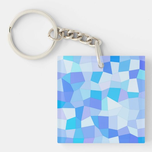 Porte-clés Bright Blues Mosaic (Devant)