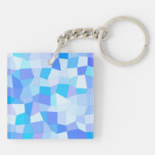 Porte-clés Bright Blues Mosaic (Dos)