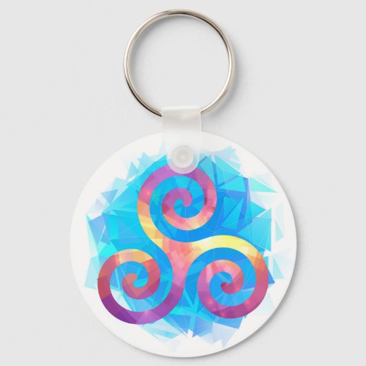Porte-clés Bright breton triskel (Recto)