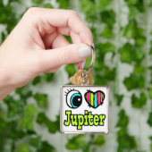 Porte-clés Bright Eye Heart J'aime Jupiter (main)