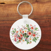 Porte-clés Bright Spring Floral Bouquet (Verso)