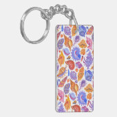 Porte-clés Bright tropical seashell, main-drawn (Devant gauche)